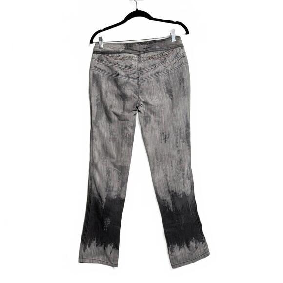 Vintage 2000s Y2K Gray Graphic Jeans Boot Cut - Picture 4 of 5